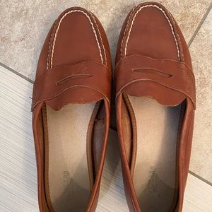Brown leather Penny loafers